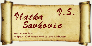 Vlatka Savković vizit kartica